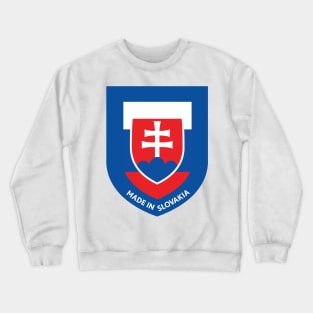 Slovakian flag sticker Crewneck Sweatshirt